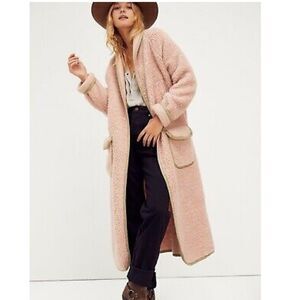 New Free People We The Free Irresistible Teddy Cardi Sweater Coat Jacket